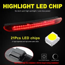 1pc For Volkswagen Golf 6 Golf 7 Mk6 Polo Hatchback 6R 2011-2017 5K0945087B LED Rear Third Stop Lights Rear Brake Light CANbus