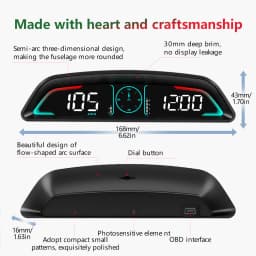 B3 Head Up Display OBD2 GPS Digtial HUD Car Gauge Speedometer Tachometer Water Temp Fuel Consumption Voltage Car Electronic