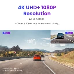 DDPAI N5 Dual 4K HDR Dash Cam Front Rear AI NightVIS Camera WiFi 6 GPS ADAS Voice Control 24H Parking Mode Car DVR