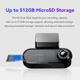 DDPAI N5 Dual 4K HDR Dash Cam Front Rear AI NightVIS Camera WiFi 6 GPS ADAS Voice Control 24H Parking Mode Car DVR