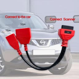 For Nissan/Renault/Dacia Gateway Adapter 16+32 Sylphy OBD2 16pin Cable Adding Key No Need Password Security Gateway