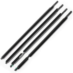 4PCS Car Outer Windows Rubber Weatherstrip For Toyota Land Cruiser Prado 120 Series 2003-2009 Lexus GX470 2003-2009 Seal Strip