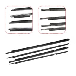 4PCS Car Outer Windows Rubber Weatherstrip For Toyota Land Cruiser Prado 120 Series 2003-2009 Lexus GX470 2003-2009 Seal Strip