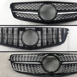 Perfect Match Front Bumper Grille Grill For Mercedes Benz C W204 C204 S204 2007-2014 C180 C200 C250 C300 AMG GT Diamond Tuning