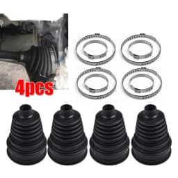 4pcs Universal Silicone CV Constant-velocity Dust Cover Joint Boot Drive Shaft Universal Strong Elasticity Cars Tools