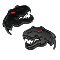 Car Metal Tyrannosaurus Rex Velociraptor Raptor Dinosaur Logo Trunk Body Badge Emblem Decals Animal Styling Sticker Accessories