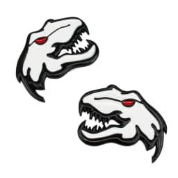 Car Metal Tyrannosaurus Rex Velociraptor Raptor Dinosaur Logo Trunk Body Badge Emblem Decals Animal Styling Sticker Accessories