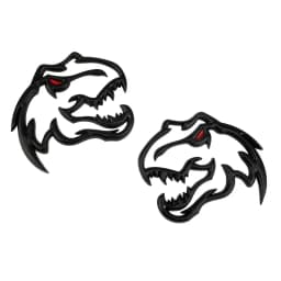 Car Metal Tyrannosaurus Rex Velociraptor Raptor Dinosaur Logo Trunk Body Badge Emblem Decals Animal Styling Sticker Accessories