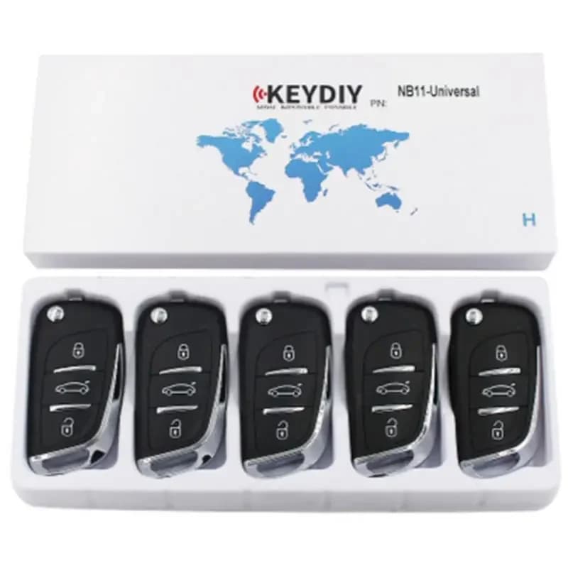 5pcs KEYDIY NB11 Multifunctional Car Remote Key 3 Buttons Universal KD NB11-2 Universal Remote Key for KD900+ URG200 KD-X2