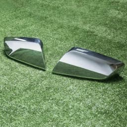 2pcs For 2014-2020 Chevy Impala Chrome Triple Mirror Covers Clip On Mirror Cover Clip Decoration Adhesive Style