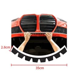 8PCS Car Front Bumper Scrape Guard Anti-Scratch Kit Scrape Protector Skid Plate DIY Protector Kit Car Front Lip Decorative Strip