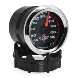 7 Color LED 2" 52mm Water Temperature Gauge with Sensor 1/8 NPT 40-140 Celsius Water Gauge+Water Temp Joint Pipe Sensor 26-40mm