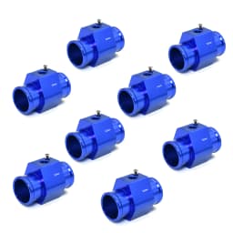 7 Color LED 2" 52mm Water Temperature Gauge with Sensor 1/8 NPT 40-140 Celsius Water Gauge+Water Temp Joint Pipe Sensor 26-40mm