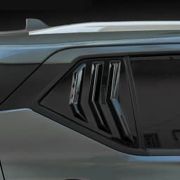 Rear Side Quarter Window Decorative Cover Sticker for Nissan Kicks Accessories 2017 2018 2019 2020 2021 2022 2023