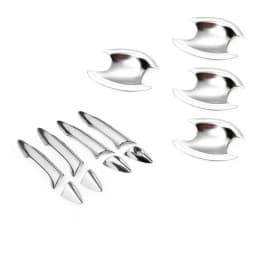 Funduoo Glossy Black Chrome Car Door Handle Cover Trim Stickers for Hyundai i30 2012 2013 2014 2015 2016 Styling Accessories