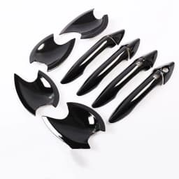 Funduoo Glossy Black Chrome Car Door Handle Cover Trim Stickers for Hyundai i30 2012 2013 2014 2015 2016 Styling Accessories
