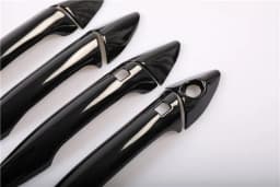Funduoo Glossy Black Chrome Car Door Handle Cover Trim Stickers for Hyundai i30 2012 2013 2014 2015 2016 Styling Accessories