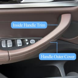 Upgraded Car Interior Left Right Door Inside Pull Handle Outer Cover Trim For BMW X3 X4 G01 G02 G08 F97 F98 2018 2019 2020 2021