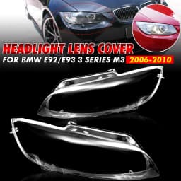 Car Front Headlight Lens Covers For BMW E92 E93 Coupe Convertible M3 2006-2010 Left/Right Clear Headlamp Cover Shell