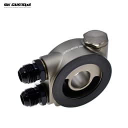 Car Modification Universal OIL COOLER FILTER SANDWICH PLATE THERMOSTAT ADAPTOR M20 X 1.5 3/4-16 UNF AN8/AN10 NPT1/8 Sensor Port
