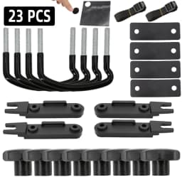 4pcs metal Car U-Bolts Clamps Universal Roof Box Car Van Mounting Fitting Kit Van U-Bolts Clamps Luggage Accessories