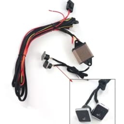 12V Car Seat Heater Control Switch System 1-5 Level Position Button Switch To Compatible Carbon Fiber Chair Pad Cover Elements