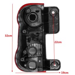 Outer Tail Lights for Nissan NV200 2009-2019 Rear Light Brake Light Rear Fog Lamp Warning Lamps Cover Car Accessories