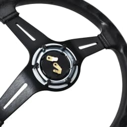 Universal 14 Inch PU Auto Racing Steering Wheels Deep Corn Drifting Sport Steering Wheel