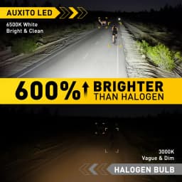 AUXITO 2Pcs 20000LM H1 LED Light Bulb Headlight High Power With Fan Canbus No Error H1 High Beam 6500K White CSP 12V Car Lamp