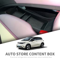 Smabee for BYD Dolphin (Not Fit Dolphin Surf/Dolphin Mini) Car Center Tray Central Lower Layer Storage Box Organizer Tidying