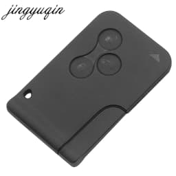 jingyuqin 10pcs/lot 433Mhz ID46 PCF7947 Chip & Insert Small Blade Remote Smart Key Card for Renault Megane Scenic Grand 3Button
