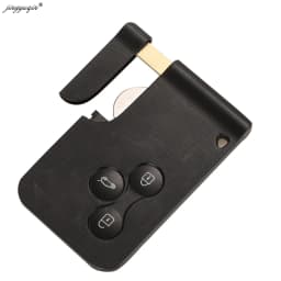 jingyuqin 10pcs/lot 433Mhz ID46 PCF7947 Chip & Insert Small Blade Remote Smart Key Card for Renault Megane Scenic Grand 3Button