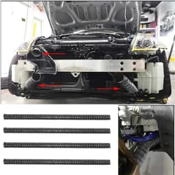 1m Universal Car Hood Air Intake Pipe Air Ducting Hose Tube Cold Heat Resistant Temperature Resistance Flexible Pipe ID:20-115mm