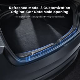 YZ Trunk Protector Guard For Tesla Model 3/Y/YL Highland Juniper Anti-Scratch TPE Mat Rear Cargo Threshold Sill Cover Bumper