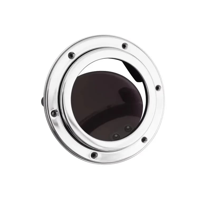 5"-7" Boat Porthole Window AISI 316 SS Round Portlight Anti-Glare Marine Portlight Hatch 8mm Smoked Acrylic for Yacht Cabin RV