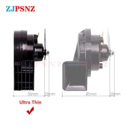 Car Auto Compact Horn 12V Waterproof Car Horns Super Loud Dual - Tone Electric Snail Horn Kits For Any Tuto Vehicles Universal