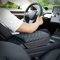 For Tesla Model Y Juniper 2025 Model 3 Highland Armrest Cover Cushion Anti-scratch PU Leather Pad Console Protector Accessories