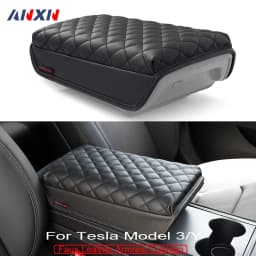 For Tesla Model Y Juniper 2025 Model 3 Highland Armrest Cover Cushion Anti-scratch PU Leather Pad Console Protector Accessories