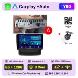 Car Radio for Renault Trafic Opel Vivaro Nissan Primastar 2010-2011-2014 Carplay Android Auto Player GPS Navigation Autoradio
