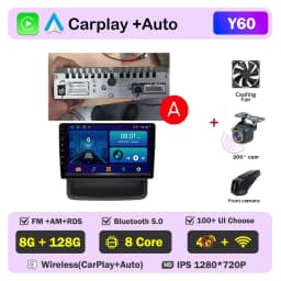 Car Radio for Renault Trafic Opel Vivaro Nissan Primastar 2010-2011-2014 Carplay Android Auto Player GPS Navigation Autoradio