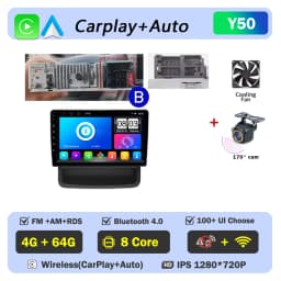 Car Radio for Renault Trafic Opel Vivaro Nissan Primastar 2010-2011-2014 Carplay Android Auto Player GPS Navigation Autoradio