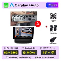 Car Radio for Renault Trafic Opel Vivaro Nissan Primastar 2010-2011-2014 Carplay Android Auto Player GPS Navigation Autoradio