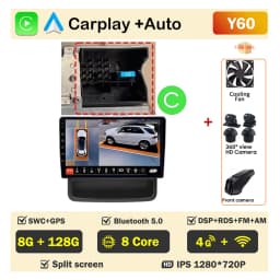 Car Radio for Renault Trafic Opel Vivaro Nissan Primastar 2010-2011-2014 Carplay Android Auto Player GPS Navigation Autoradio
