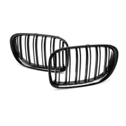 Pulleco A Pair Car Front Kidney Grille Grills Glossy Black For BMW F01 F02 F03 F04 740i 750i 7 Series 2009-2015 Auto Accessories