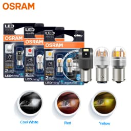 OSRAM Upgrade LED Signal Light S25 P21W PY21W P21/5W LEDriving SL Advance 1156 1157 LED Car Fog Bulb Brake Position Stop Lamp 2X