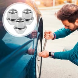 20Pcs Wheel Nuts For Ford Wheels M12x1.5 19mm Hex Wheel Nuts 60 Degree Taper Carbon Steel Plated Nuts Replacement OEM 1678260