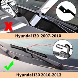 For Hyundai i30 GD Elantra GT 2012-2017 2013 2014 Wiper Front&Rear Wiper Blades Windshield Windscreen Window Brushes 26"+14"+13"