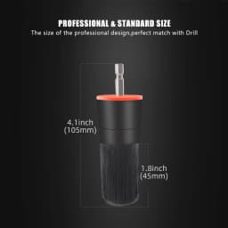 SPTA 5PCS Mix Bristle Detail Brush Attachment Set Power Scrubber Cleaning Kit for Cordless Drill
