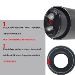 1 Pc Carbon Fiber Exhaust Muffler Tips Car Modification Nozzle for Muffler Fit Upgrade For Mini Cooper F54 F55 F56 F57 F60 R55