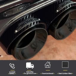 1 Pc Carbon Fiber Exhaust Muffler Tips Car Modification Nozzle for Muffler Fit Upgrade For Mini Cooper F54 F55 F56 F57 F60 R55